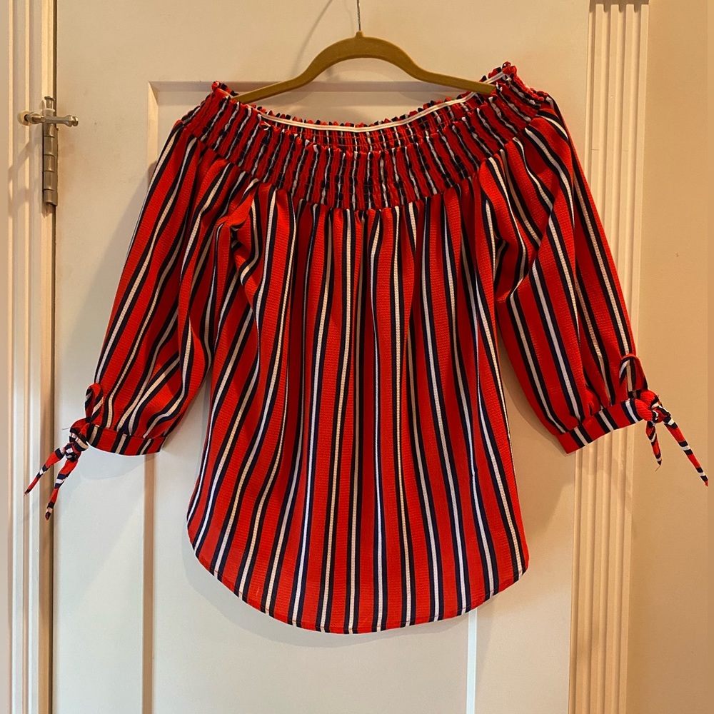 rue21, Size MED, Ladies Casual Top, Red/White/Blue